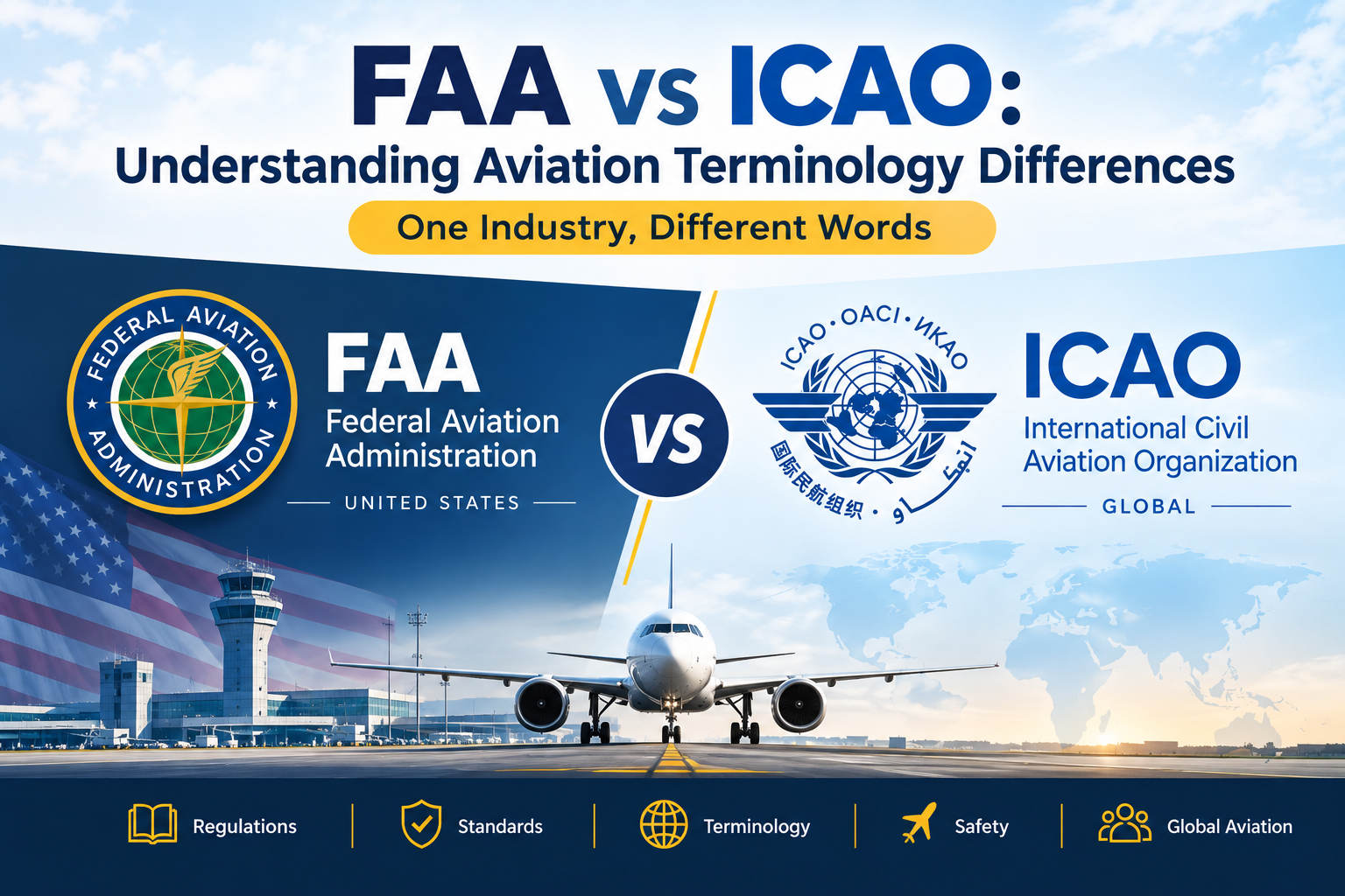 FAA vs ICAO: Understanding Aviation Terminology